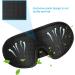 RIWISLL 3D Contoured Cup Sleep Mask - 100% Light Blocking, Adjustable Strap - Black - Buy Online on GoSupps.com