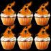 18pcs Gold Glitter Spider Witch Hat Dessert Cupcake Topper Halloween Carnival Theme Decorations Boy Girl Man Woman Happy Birthday Weeding Anniversary Party Decor Supplies - Buy Online on GoSupps.com