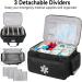Jamiukro Big First Aid Bag | Empty Emergency Nurse Punch & Medication Travel Bag | Black Medical Storage Solution - Buy Online on GoSupps.com