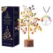 Tree of Life - Seven Chakra - Decorative Home Accessories - Crystals and Gemstones - Crystal Tree - Room Decor - Meditation Accessories - New Home Gifts - Gift Set Mini Chakra Tree-2