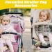 Buy BPA-Free Baby Toy Accessories: Pacifier Chain & Cup Holder Straps (4 Pack) - Ideal for Strollers High Chairs & Car Seats - Buy Online on GoSupps.com
