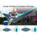 Kootek Camping Hammock Double & Single - Portable Hammocks for Outdoor, Indoor, Backpacking, Travel - Grey & Sky Blue - Large - Buy Online on GoSupps.com
