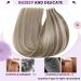 LAAVOO Tape-in Extensions | Real Hair Hell Blond Tape Skin Weft | Platinblond Seamless Highlight #P8/24 | 30cm 30g - 20PCs - Buy Online on GoSupps.com