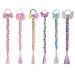 HH Fashion 6-Piece Colored Braids with Rubber Bands 15 Inch for Girls - Perfect for Birthday Parties and Holiday Dress Up (Pack of 6) - Multicolour - Buy Online on GoSupps.com