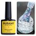 BURANO Holographic Gel Polish Reflective Glitter Gel Polish 7.3ml UV LED Pink Glitter Gel Nail Polish for Home DIY Diamond Gel Nail Polish Curing Required (YH21)