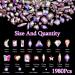 Buy Crystal AB Colors Rhinestones for Nails - K9 Glass Nail Art Gems - Flatback Waterdrop & Arrow Shapes with Tweezer Pencil - International Shipping Available - Buy Online on GoSupps.com