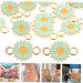 TEHAUX 40 Pcs Alloy Jewelry Flower Necklace Floral Necklace Beads in Bulk Bracelet Connector Flower Decor Daisy Daisy DIY Pendant Jewelry Pendant DIY Jewelry Findings Plant Charm Pendant 2X1.3cmx4pcs Bluex4pcs - Buy Online on GoSupps.com