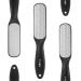 TYGA Double-Sided Foot File Coarse & Fine Dry & Wet Stainless Steel Pedicure Care Tool Callus Remover for Feet Multidirectional Nickel Hard Skin Removal Washable Spa and Skin Care (Black)