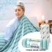 Double Sided Cooling Blanket - King Size 108x90 - Lightweight Breathable Oversize Blanket for Hot Sleepers - Green Stripe Design - Buy Online on GoSupps.com