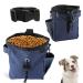 Svalor treats for dogs robust feed bag dogs versatile hands free treat bag feed bag dog training with feces bag dispenser and adjustable belt (blue) blue