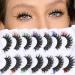 Goddenus B-Rainbow Color 5D False Eyelashes Pack - 7 Pairs Colored Eyelashes with 7 Vibrant Colors - D Curl Fluffy Mink Lashes - Buy Online on GoSupps.com