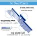 Pet Hair Remover Brush Bundle - Deshedding Brush, Undercoat Rake, Slicker Brush, Stainless Steel Comb - Dog and Cat Grooming Tool Set for Long, Medium, Short Hair - Blue - Buy Online on GoSupps.com