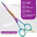 Premium Candure Hairdressing Scissors - Professional 6.5 Hair Cutting Scissors for Men Women & Adults | Extra Sharp Rainbow Design - Buy Online on GoSupps.com