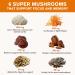 Vital Vitamins Lions Mane Mushroom Supplement Capsules - Brain Booster with Cordyceps, Reishi, Chaga & Maitake - 90 Veggie Pills - Buy Online on GoSupps.com