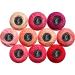 Crochet Thread 10 Balls Cardinal Size 8 for Crochet Hardanger Cross Stitch Needlepoint Hand Embroidery (Pink Series) pink series-5g size8