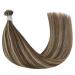 Youngsee Real Hair Nano Ring Extensions - Dark Brown & Blonde 45cm - 50g #P4/27 | Premium Quality Hair Extensions - Buy Online on GoSupps.com