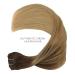 Buy WhenALIFE Real Hair Clip-in Extensions 35cm 14 120g - Balayage Chocolate Brown to Dirty Blonde - 7Pcs Remy Hair - Buy Online on GoSupps.com