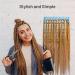 Yumkfoi Portable Braiding Hair Rack 120 Pegs - 2-in-1 Standing Hair Holder for Stylists | Double Sided Hair Separator Stand | Hair Extension Holder & Supplies - Blue Plastic - Buy Online on GoSupps.com