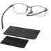 PROFLEX BluOptix Blue Light Blocking Reading Glasses | Lightweight, Flexible, Scratch-Resistant | Unisex | Computer Screen Technology | Grey 1.5 Dioptres - Buy Online on GoSupps.com