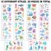 Sea Animals Temporary Glitter Tattoos - 20 Sheets for Kids Party Favors | Dolphin, Shark, Octopus, Fish Stickers - Buy Online on GoSupps.com