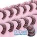 Luxurious Russian Cat Eye Style Strip Lashes - 8 Pairs Natural Look Fluffy Wispy 3D Effect False Eyelashes by GVEFETIEE - Buy Online on GoSupps.com