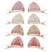 Angoily 4 Pairs Hairpin Kids Cat Cosplay Costume Baby Girl Hair Accessories Crystal Cat Ears Kids Hair Accessories Barrettes for Girls Rhinestone Cat Ears Hair Cat Clip Child Alloy Fashion