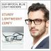 OCCI CHIARI Bifocals Reading Glasses for Men - Black 1.75x Transition Square Eye Protection Readers for Enhanced Vision - Buy Online on GoSupps.com