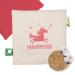 Herbalind organic warming pillow for baby & children - warm in the unicorn motif - grain grain pillows sustainably produced made in Germany 100% cotton 19x19 cm baby gift grain pillow (warm)