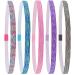 FROG SAC 5 Sports Headbands for Girls Space Tie Dye