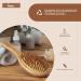 Bamboo Hairbrush with Natural Pins | Eco-Friendly Anti-Frizz Detangler & Curling Brush - Buy Online on GoSupps.com