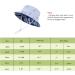LANGZHEN Beach Sun Protection Hat | Baby Girls Adjustable Wide Brim Play Hat | Light Blue - Fish | 1-2 Years - Buy Online on GoSupps.com