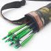 Lightweight Back Arrow Quiver - Foldable Dual-Use Hip Arrows Bag for Recurve & Compound Bow Target Practice | Black Nylon - Buy Online on GoSupps.com