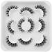 Yawamica 3D Volume Russian Strip Lashes - Soft Wispy Curly Cat Eye Faux Mink Look, 5 Pairs - Buy Online on GoSupps.com