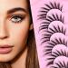 7 Pairs 17MM Fox Eye Lashes - Wispy Fluffy Cat Eye Strip Lashes | Lightweight Volume Fake Eyelash Extensions for Natural Look - AD05 - Buy Online on GoSupps.com