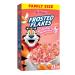 Kellogg's Frosted Flakes Cold Breakfast Cereal, 8 Vitamins and Minerals, Kids Snacks, Family Size, Strawberry Milkshake, 23oz Box (1 Box)