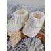 Royal Icon Newborn Baby Booties with Bow | Soft Knitted Bootees for 0-3 Months | White RI354 - Buy Online on GoSupps.com