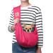 Tomkas Dog Carrier Sling - Pet Carrier for Small Dogs and Cats Adjustable Strap Zip Pocket Snap Closure (Pink S - Adjustable Strap EU) Pink S - Adjustable Strap EU