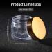 SATINIOR 24 Pack 2 oz Clear Plastic Jars with Gold Lids - Wide-Mouth Storage Containers for Beauty Products, Cosmetics, Crafts, and Food - Buy Online on GoSupps.com