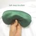 ECHOLLY Silk Sleep Eye Mask with Ear Plugs - Green Blackish Green | Comfortable Light Blocking Eye Mask for Men and Women | Ideal for Sleeping and Traveling - Buy Online on GoSupps.com