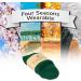 Cosyfeel Women Loose Diabetic Socks | 4-Pack Neuropathy Ankle Socks for Ladies | Super Soft Eco-Friendly Bamboo Material | Durable with Seamless Toe | Multicolour Patterns | 4 Seasons 7-9 1/2 AMAZON GREEN - Buy Online on GoSupps.com