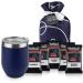 Coffee Gift Basket - Coffee Gifts Set Includes Double Insulated Coffee Cup and Full Pot Ground Coffee Sampler Gift Set of 5 Special Blend Coffees Presented in Beautiful Gift Bag
