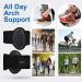 Upgraded Arch Support Brace | Adjustable Plantar Fasciitis Inserts with Honeycomb Padding | Pain Relief for High Arch & Flat Feet | Unisex (1 Pair) - Black - Buy Online on GoSupps.com