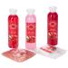 BRUBAKER Cosmetics Bath and Care Set - Cranberry in Wooden Cabinet | Luxury Spa Gift for Home Use - Buy Online on GoSupps.com