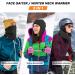 Botack Men's Winter Hose Scarf - Versatile Neckwarmer & Face Mask for Motorcycle & Walking - Black - Buy Online on GoSupps.com