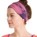 CHARM Ladies Headband Bandana Band Hand Dyed Japanese Hair Marble Purple