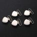 20pcs Heart Shaped Silver Pacifier Suspender Clips for Baby Teething Toys - 4 * 3cm - Buy Online on GoSupps.com