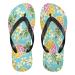 Mnsruu Cute Pineapple Print Flip Flops Home Hotel Spa Bedroom Travel XS for Men Women