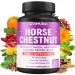 CIVIMUNA Horse Chestnut Capsules with Horse Chestnut Butcher's Broom Root Cayenne Pepper and More - 90 Capsules for 3 Months Supply