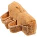 Healeved Palm Finger Splitter Patient Rehab Hand Cone Finger Cot Resting Hand Splint Palm Protector with Separators Finger Gloves Anti Ulcer Finger Cushion Elder Grasp Sponge Accessories Light Brown