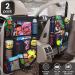 ACELIFE Car Seat Organizer for Kids - 2 Pack Backseat Protector with iPad Holder, Kick Mat, 9 Pockets - Black Car Accessories for Toddlers - Buy Online on GoSupps.com